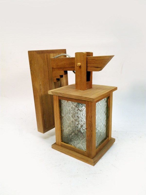 lampara aplique pared exterior interior jardin madera cristal asia 29_5x22_5x14_5 4u